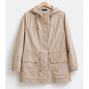 Weatherproof Rain Jacket XL | Tan Gorpcore Utility Hooded Windbreaker XL